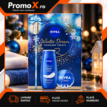 Set cadou NIVEA Winter Dream cu gel de dus 250ml si crema 75ml pentru ingrijirea pielii