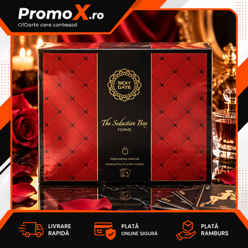 Set cadou Sexy Afrodite cu apa de parfum 100ml si carti joc incluse